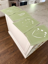Load image into Gallery viewer, 12”x18” set of 4 on green - special listing for JBI