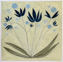 Load image into Gallery viewer, “Pinstripe Floral” - archival print