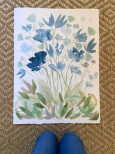 Load image into Gallery viewer, “True Blue” I - single archival print