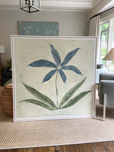 Load image into Gallery viewer, 49.5” x 49.5” on canvas “Pinstripe Floral II”
