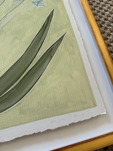 “Pinstripe Floral” - archival print