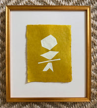 Load image into Gallery viewer, 8”x10” set of 4 on handmade marigold paper
