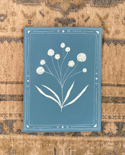 Load image into Gallery viewer, 9”x12” set of 4 on blue paper
