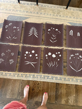 Load image into Gallery viewer, 15”x19” on brown, a set of 6, special listing for Ali
