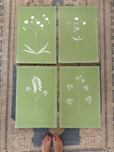 Load image into Gallery viewer, 15”x22” on green, a set of 4, special listing for Maggie

