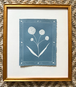 8”x10” set of 4 on blue