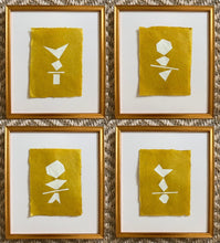 Load image into Gallery viewer, 8”x10” set of 4 on handmade marigold paper
