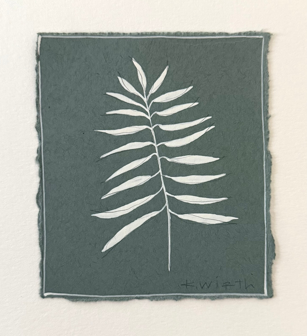 4”x5” floral on paper